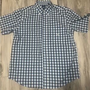 Chaps Men's Blue Checkered Shirt